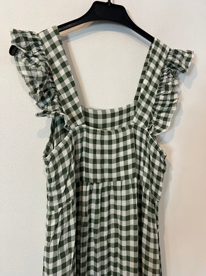Vestido largo cuadros