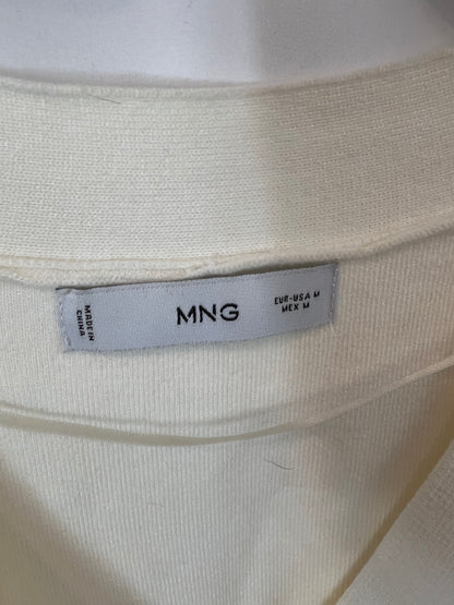 MANGO. Cárdigan color crudo detalle botones. T M