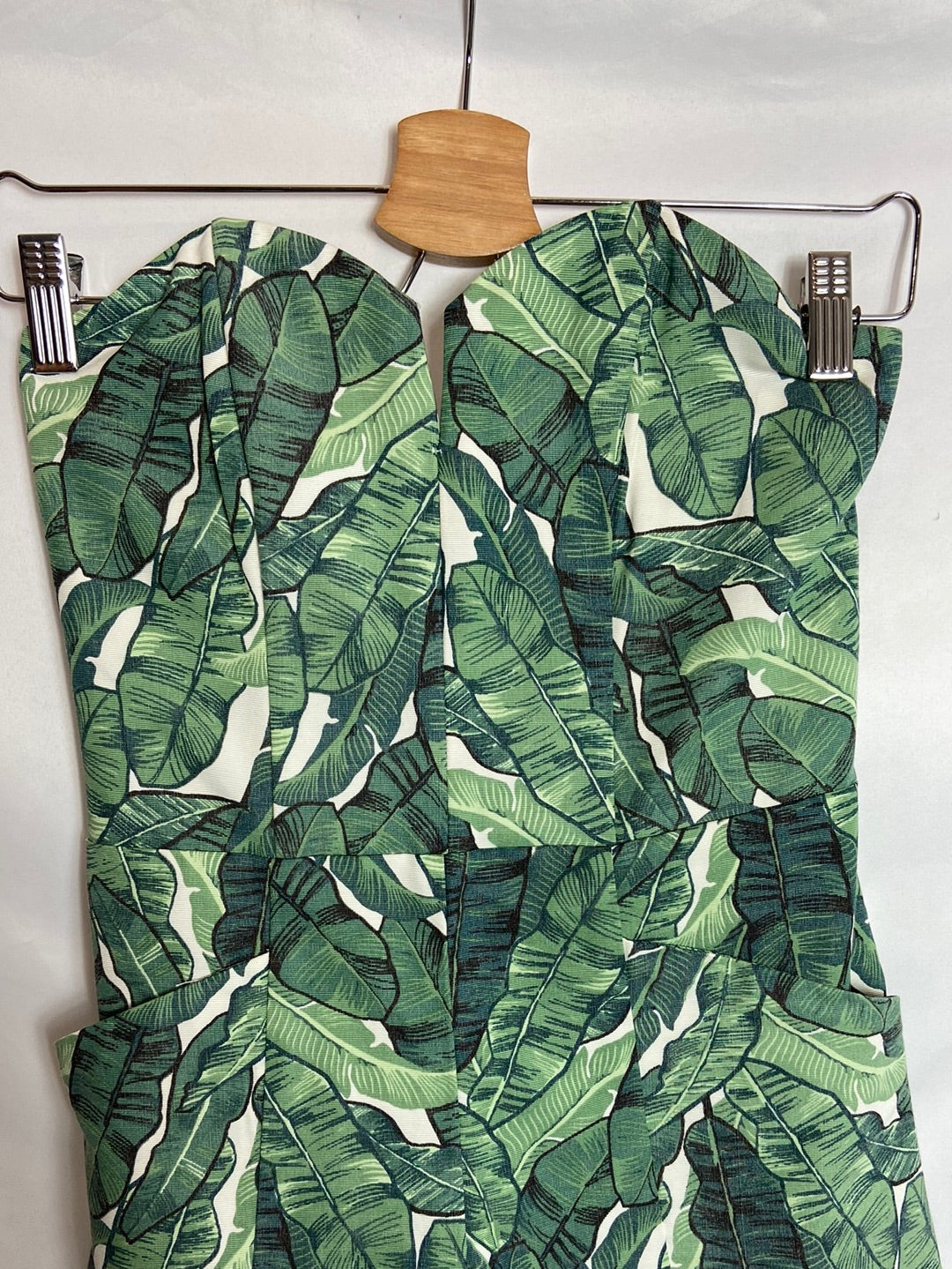 H&M. Mono palabra de honor hojas T.34