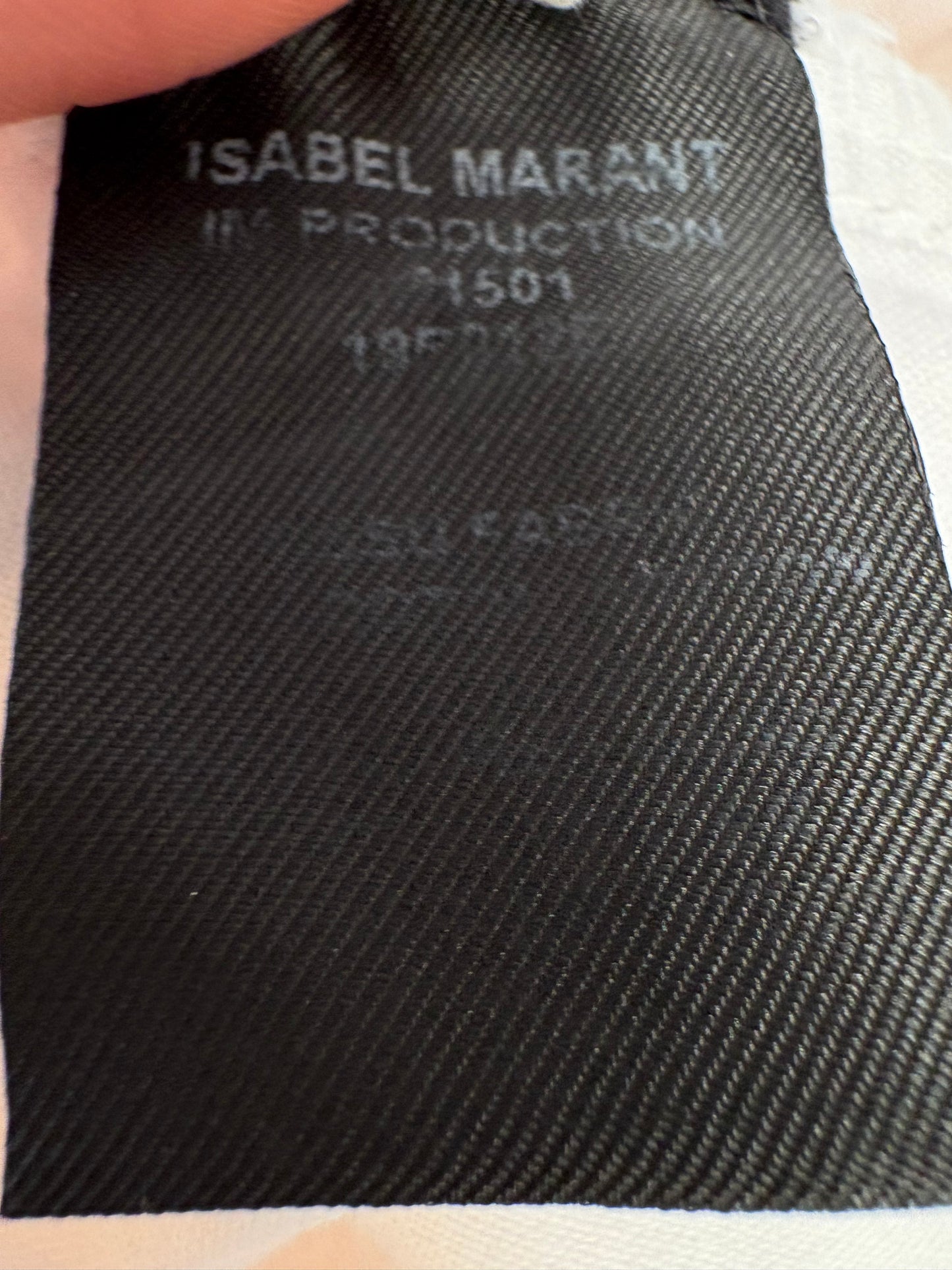 ISABEL MARANT. Denim blanco bordados