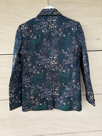 ZADIG & VOLTAIRE. Blazer azul bordados