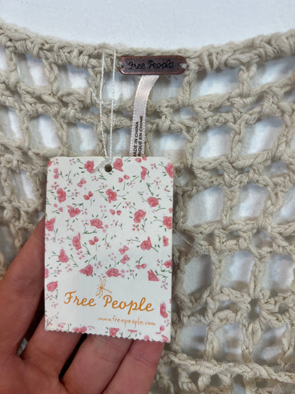 FREE PEOPLE. Top beige punto amplio. T M