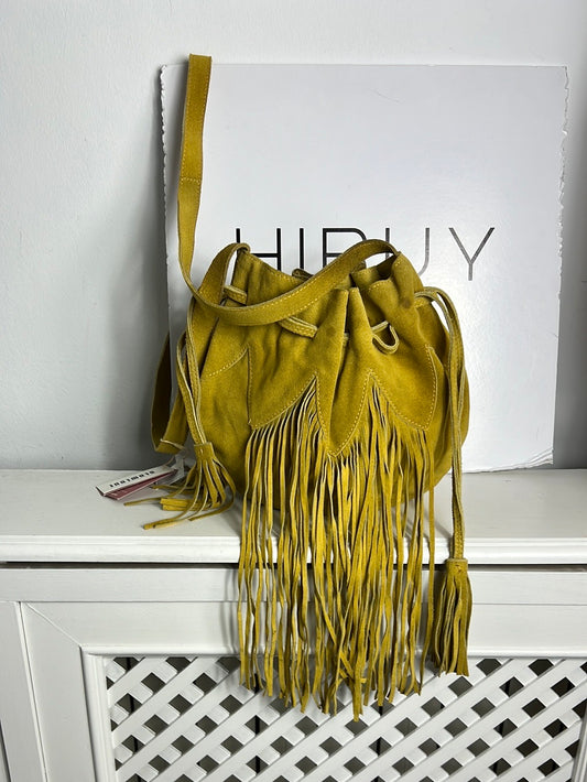 SLOWLOVE. Bolso mostaza piel