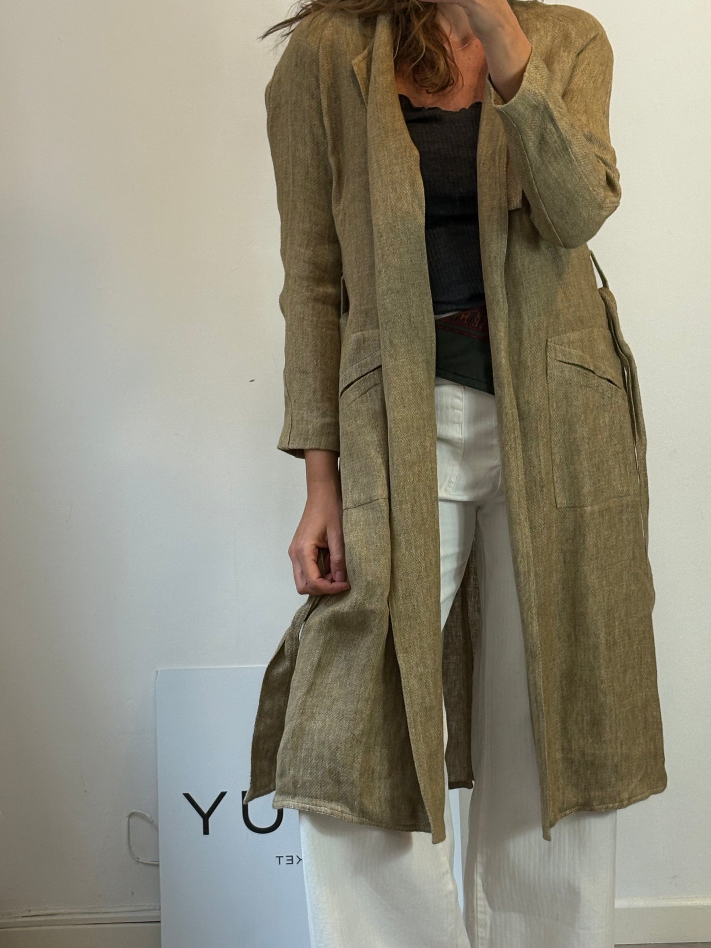 INTROPIA. Chaqueta ligera lino rústico