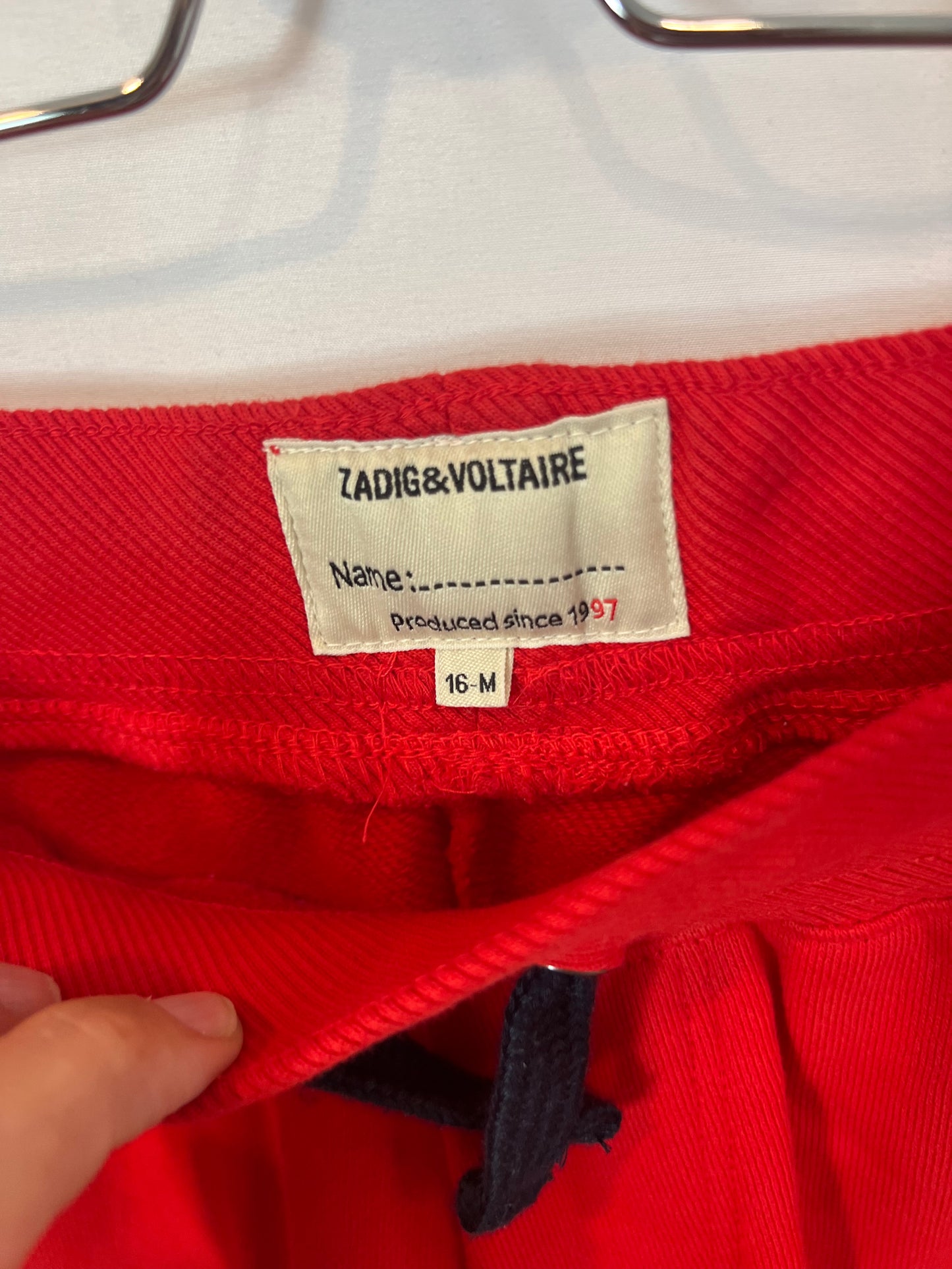 ZADIG&amp;VOLTAIRE. Red T-shirt and Bermuda shorts set. Size 16