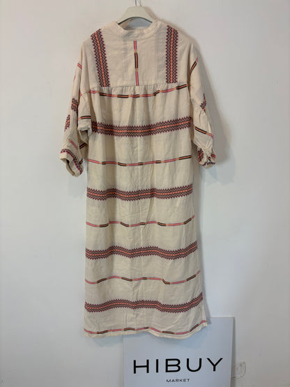 MAGNOLYA. Vestido largo bordados colores. T 00 (S)