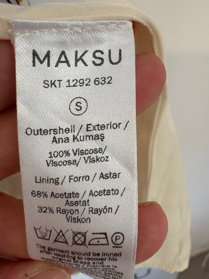 MAKSU. Printed midi skirt. TS