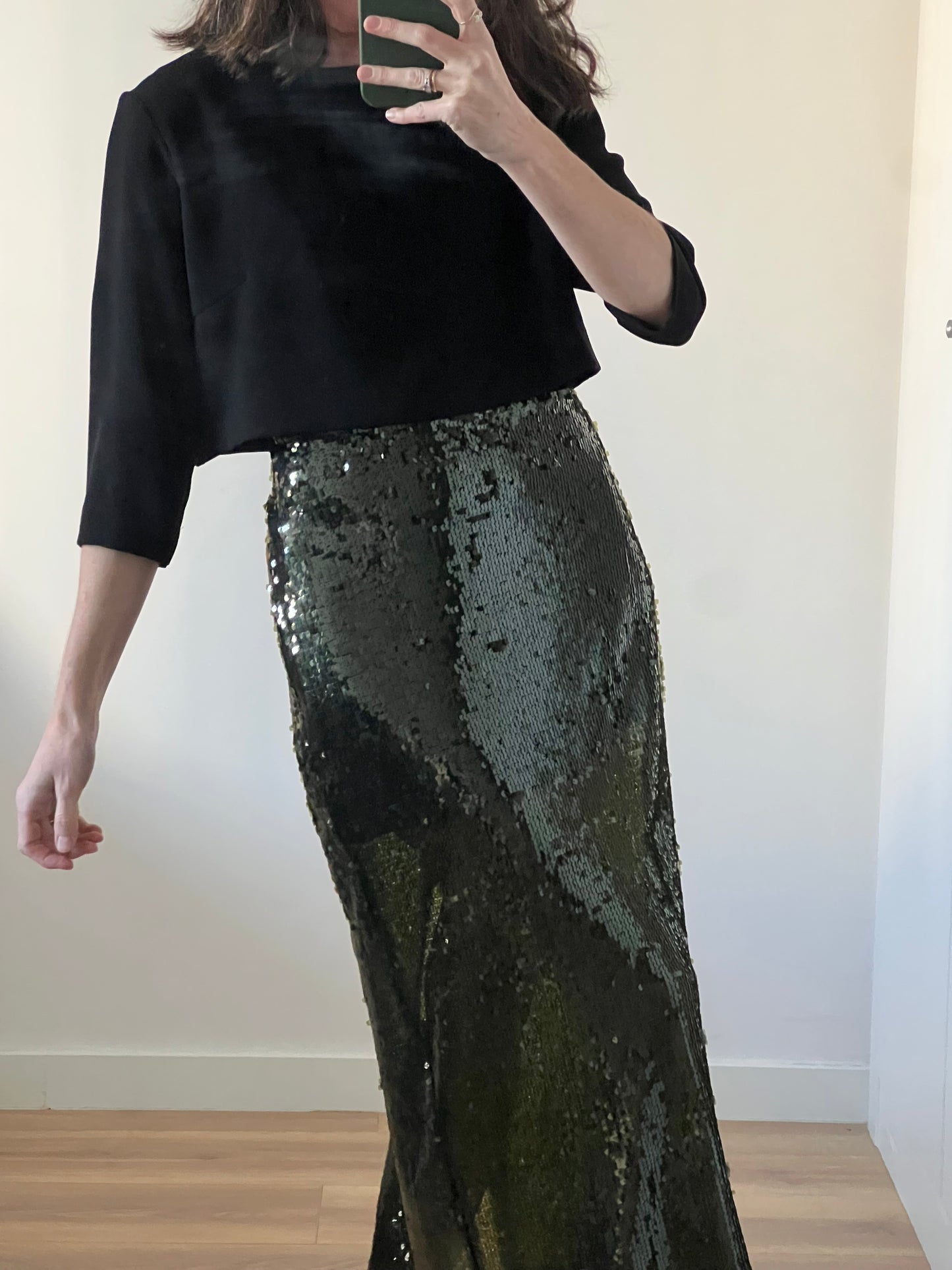 ETXART&PANNO. Top negro corto