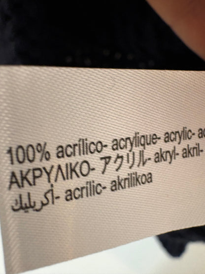 ZARA. Chaqueta punto grueso azul