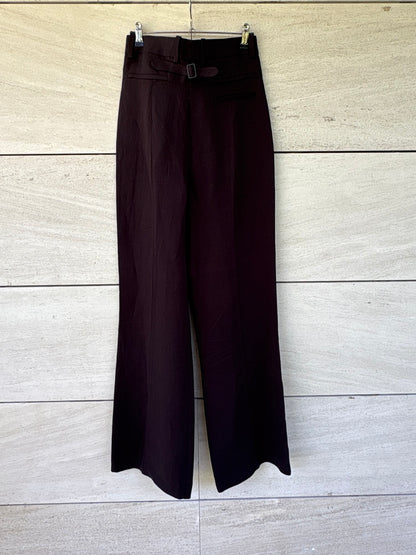 ZARA. Pantalón cintura alta  de lino