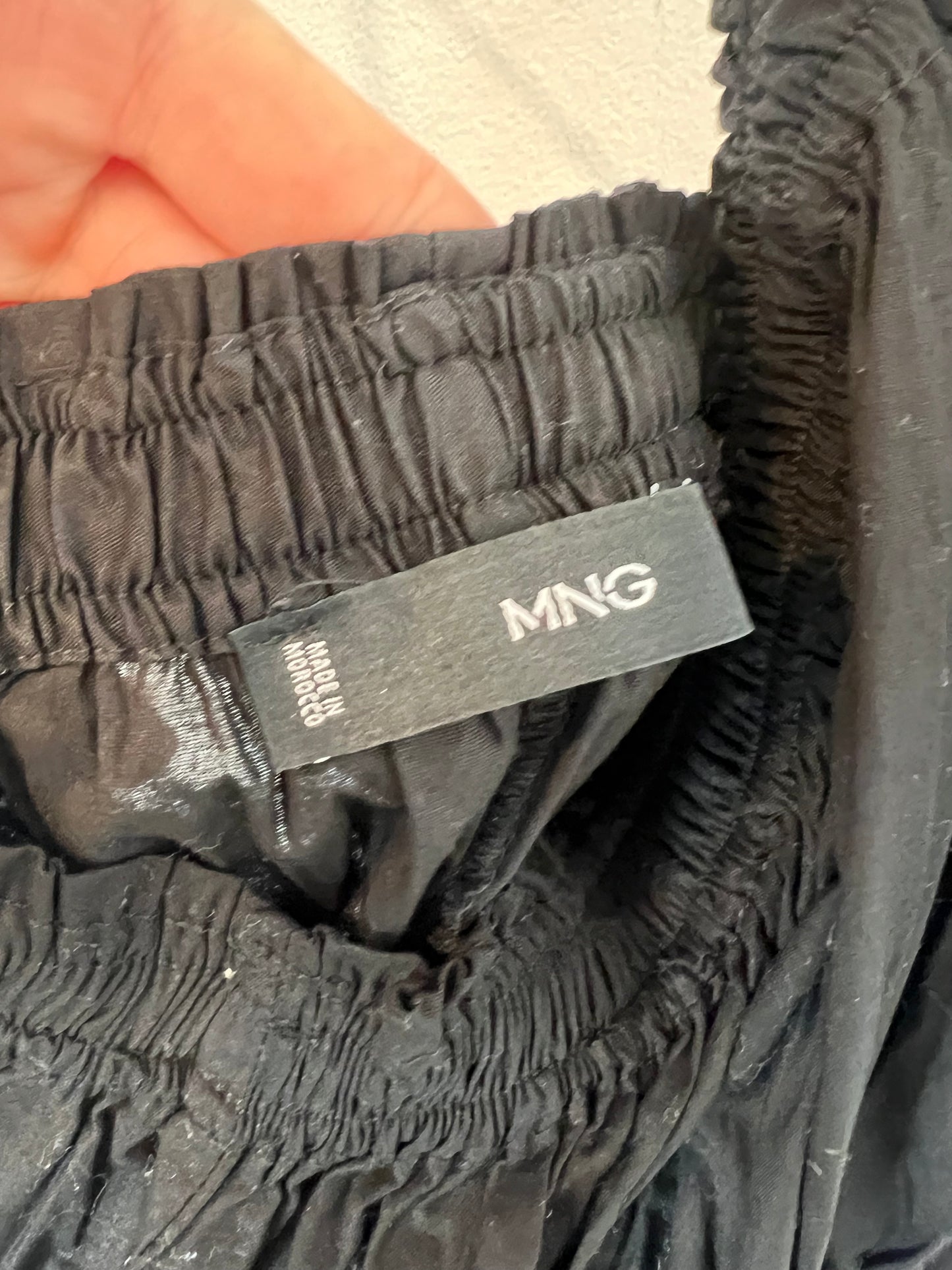 MANGO. Black halterneck Ts dress