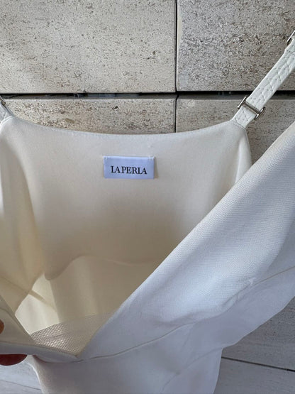 LA PERLA- Vestido blanco  detalle tirantes