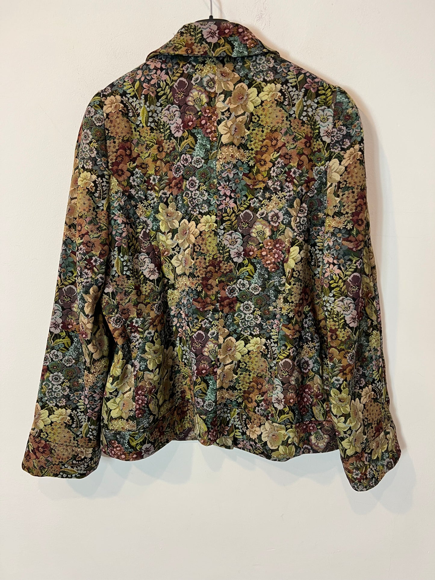 M. LORENZO. Textured floral jacket S.42 (M)