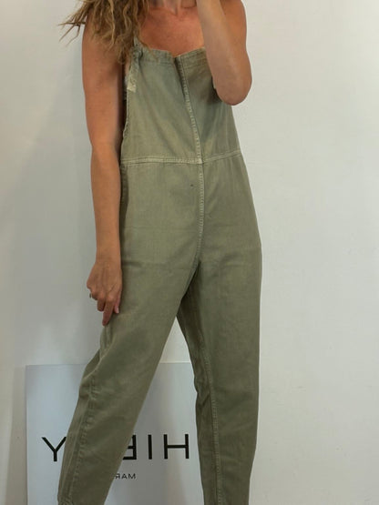 MANGO. Peto denim ligero verde