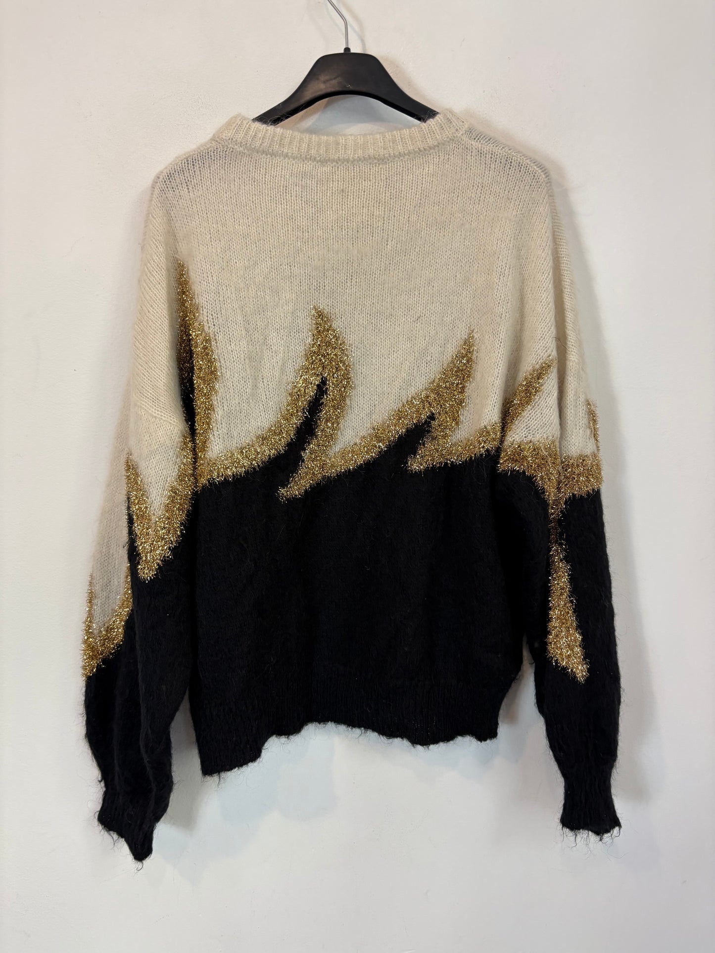 ANIYE BY. Gold thread sweater. TS