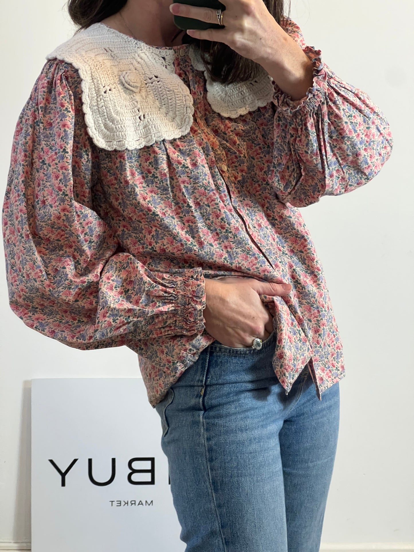 ZARA. Black stretch knit top. TL