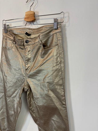 CALZEDONIA. Gold stretch trousers. TM