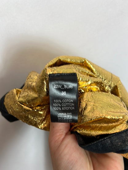 MES DEMOISELLES. Textured trousers in colors. Size 36