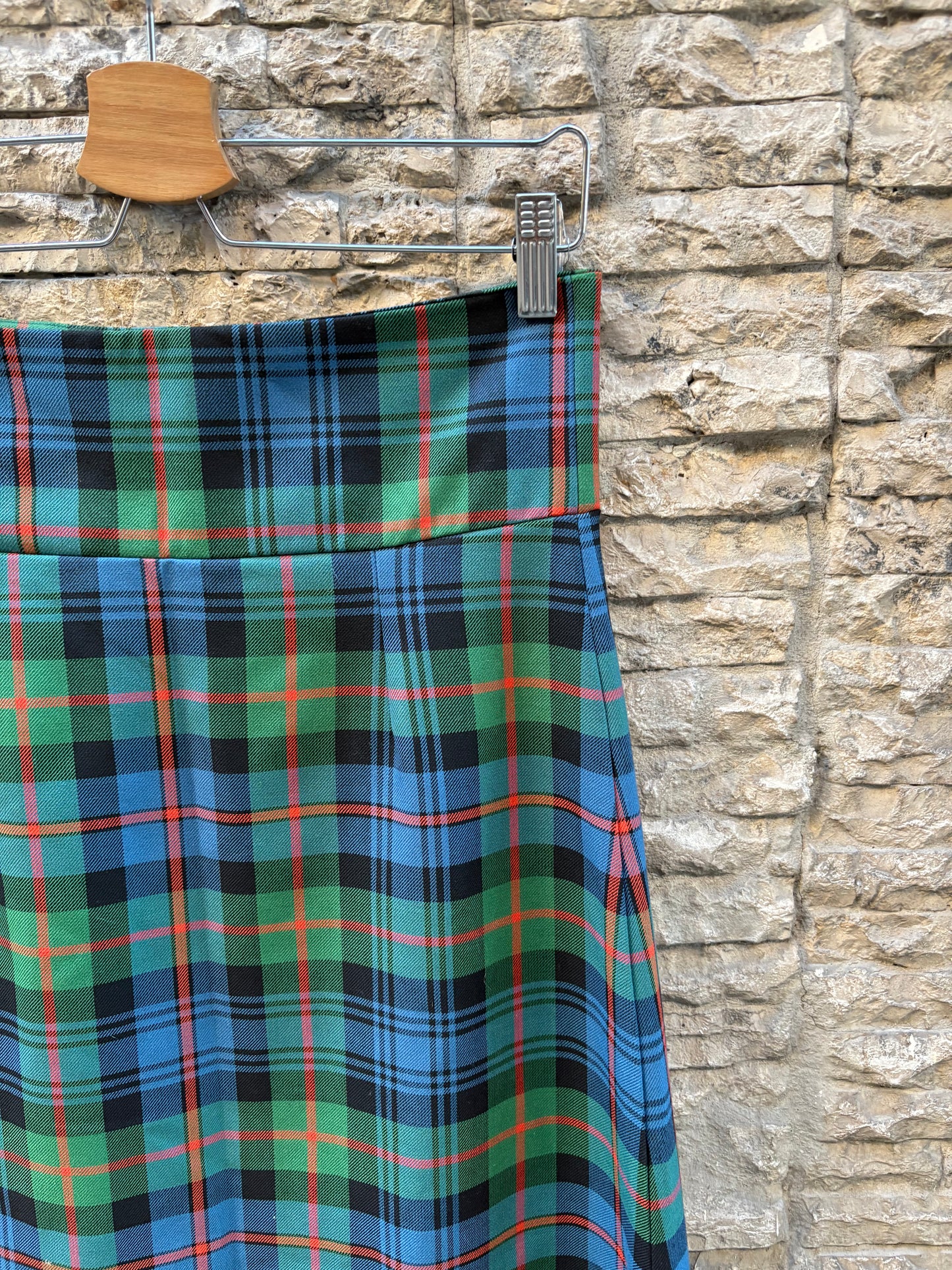 MARIA DE LA ORDEN. Falda midi cuadros. T M