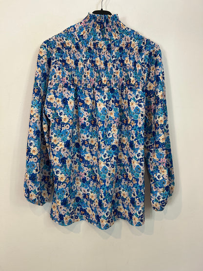 BEMOODYCOLLECTION. Blusa azul flores TU(s)