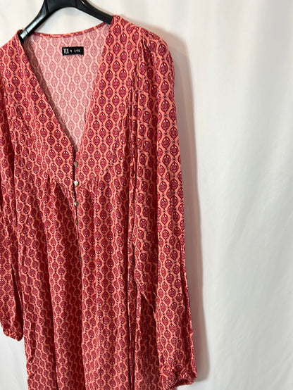 TEX. Flowy button-down dress size S/XL