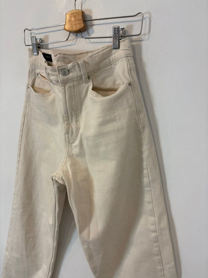 MASSIMO DUTTI. Denim color crudo recto