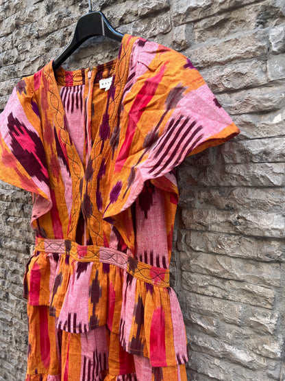 MAKSU. Ruffled midi dress Tm