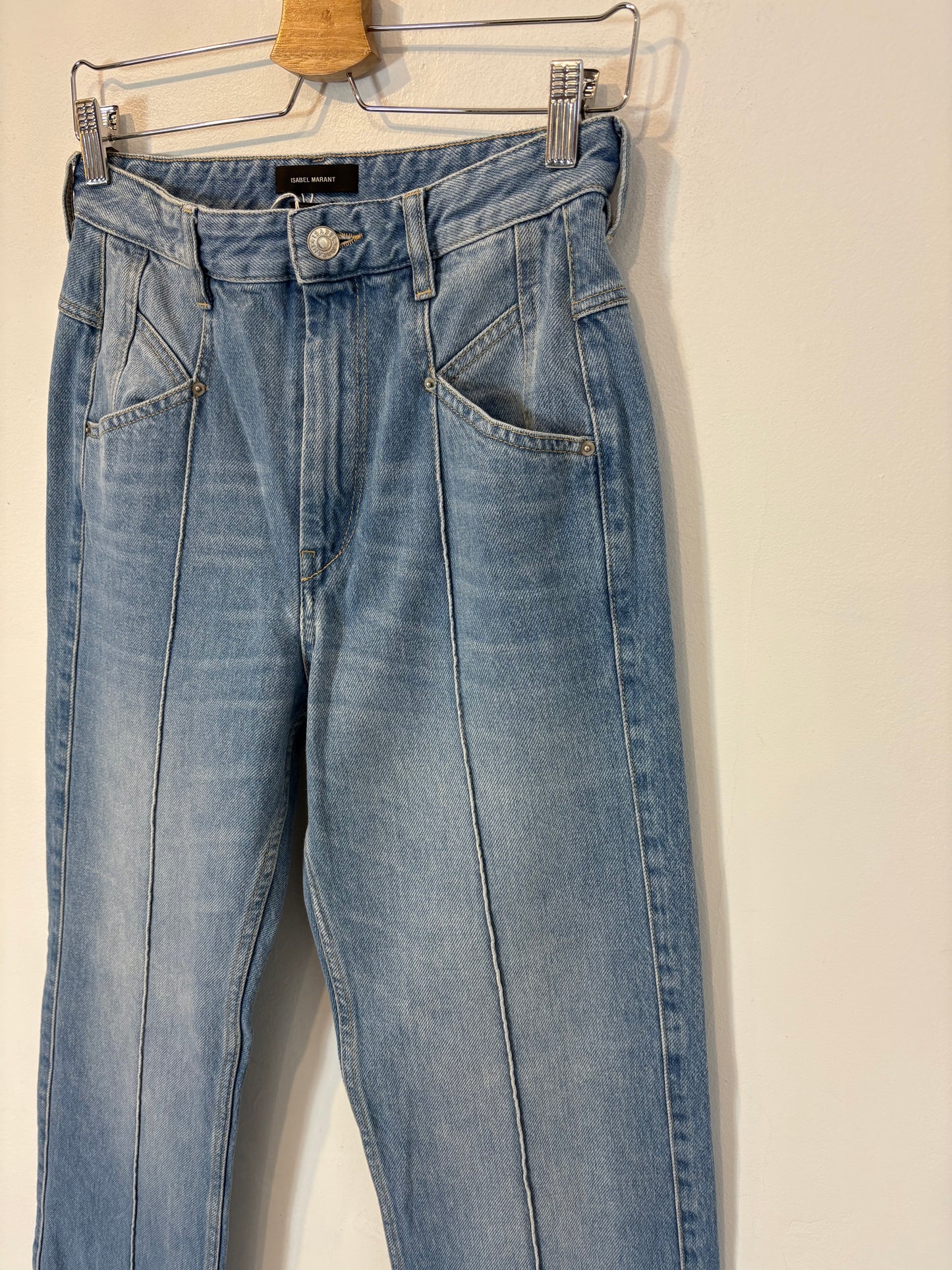 ISABEL MARANT. Denim recto costura