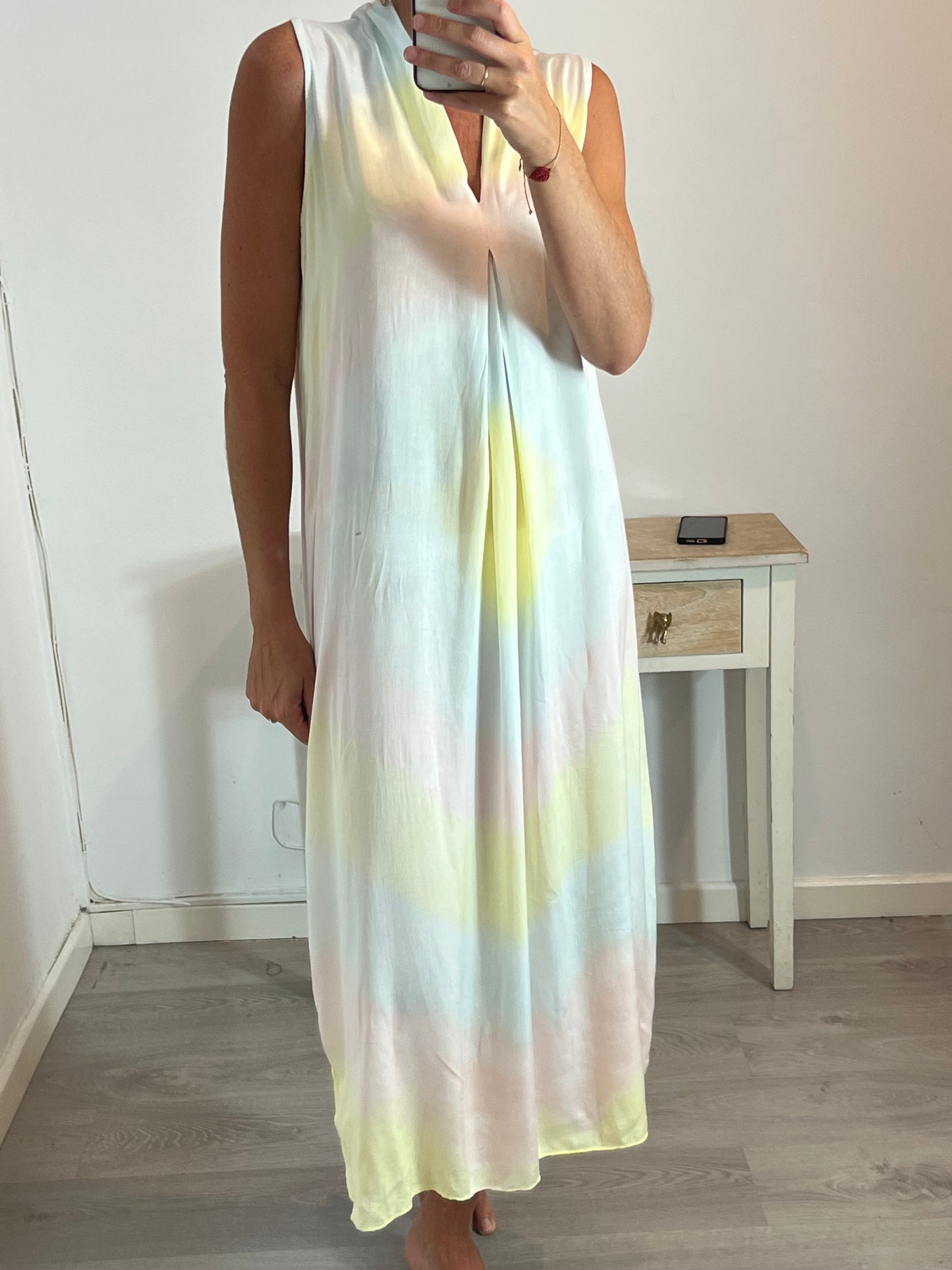 OTHER. Pastel tie-dye maxi dress. TS/M