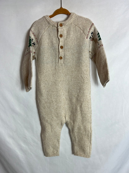 KABI. Christmas knit jumpsuit. Size 18 months