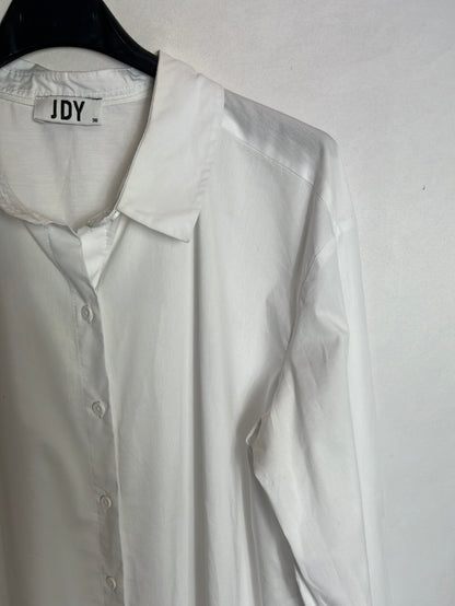 JDY. Camisa blanca larga. T 36