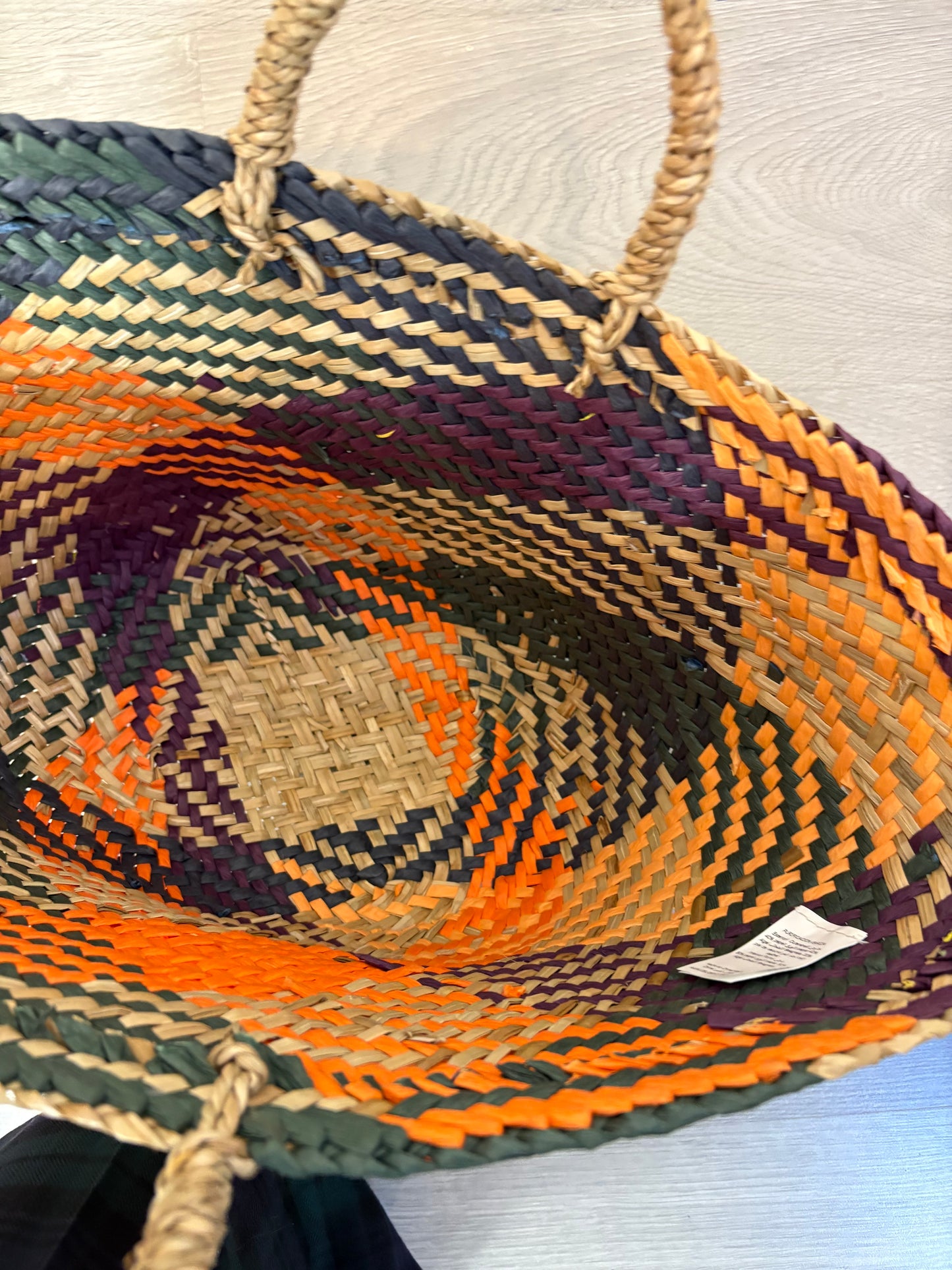 PURIFICACIÓN GARCIA. Capazo mediano colores