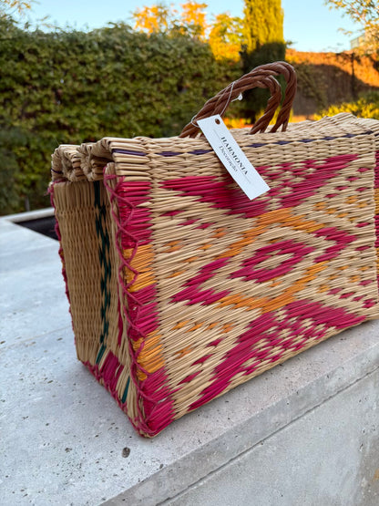 Cesta mimbre colores