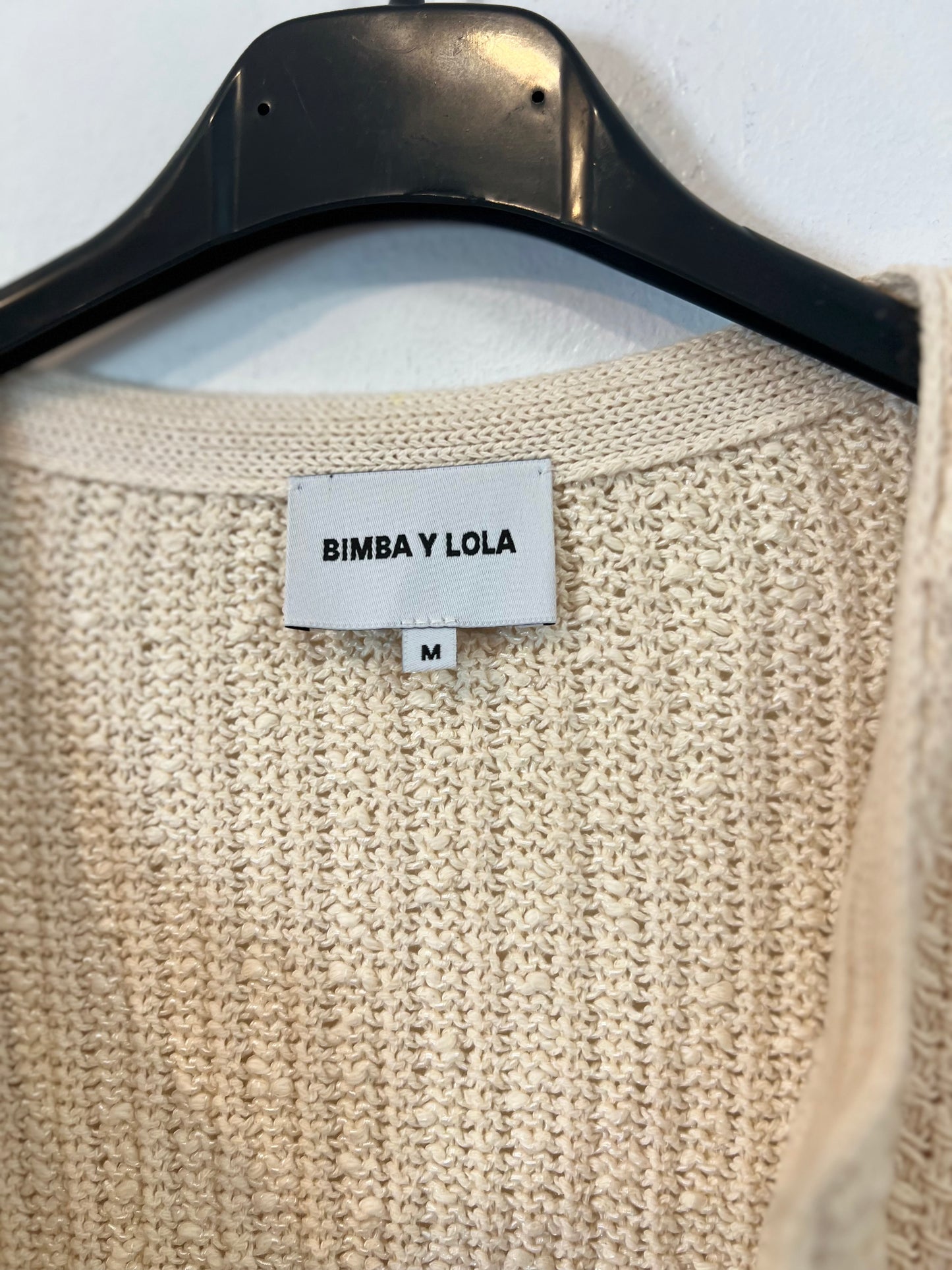BIMBA Y LOLA. Beige fringed jacket TM