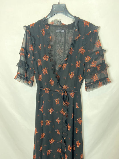 ZARA. Black wrap dress TM