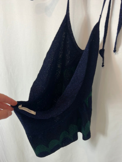 NÍCOLI. Top punto hilos brillo. T S