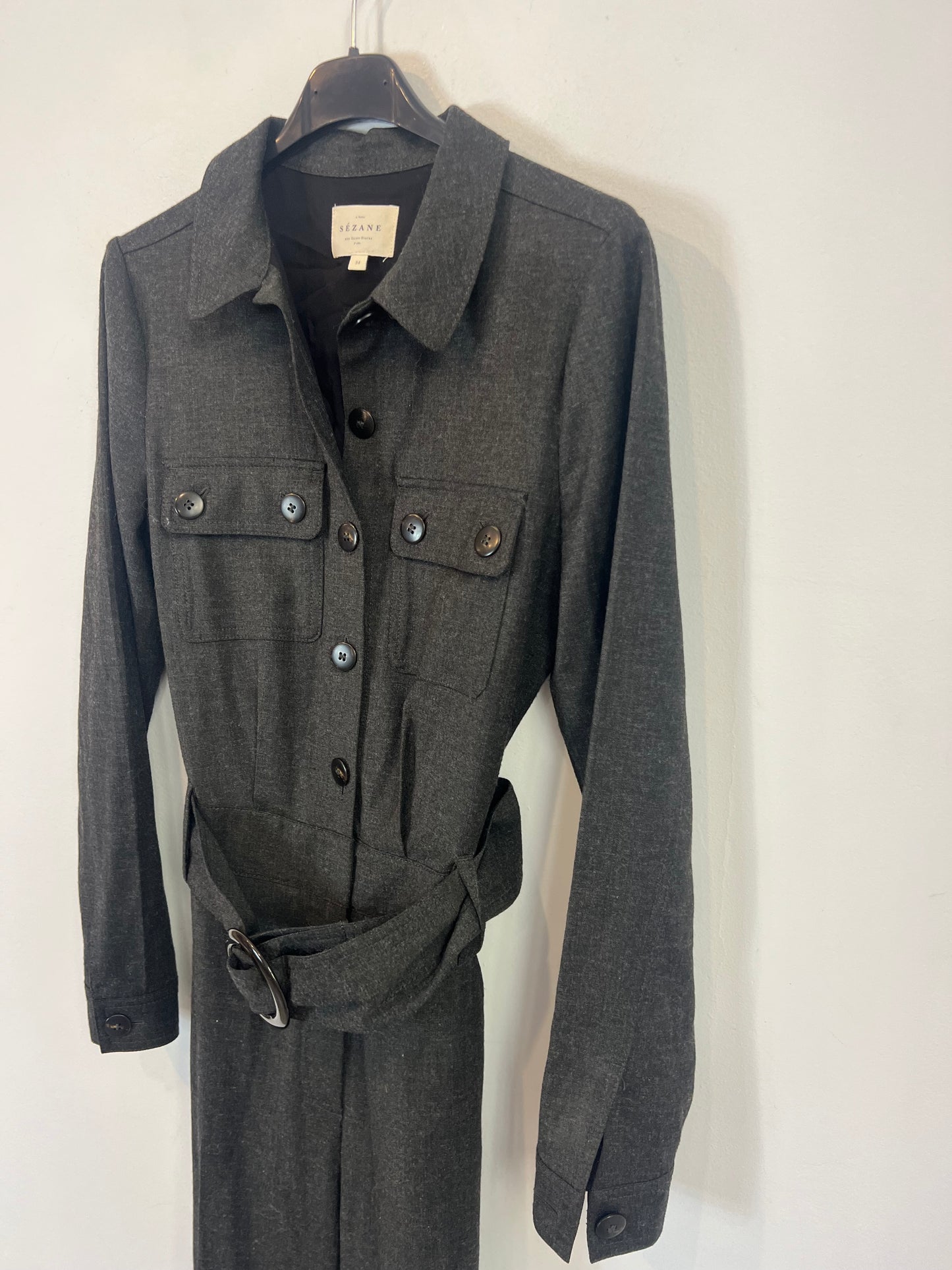 SEZANE. Mono gris fluido T.34