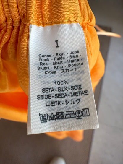 FORTE FORTE. Falda mandarina cruzada seda