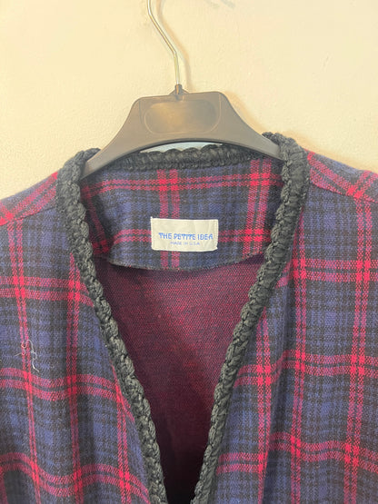 THE PETITE IDEA. Purple checked jacket, size 16