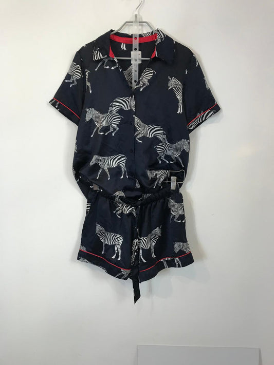 CHELSEA PEERS. Conjunto estampado cebras azul