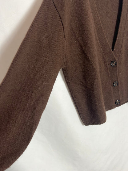 REFORMATION. Rebeca marrón cashmere . T XS