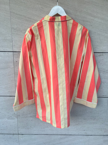 FORTE FORTE. Camisa rayas bicolor iniciales. T 1(S)