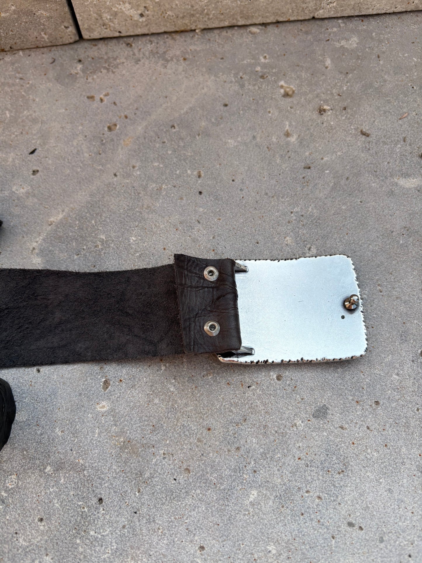 OTHERS. Brown light leather belt. TS