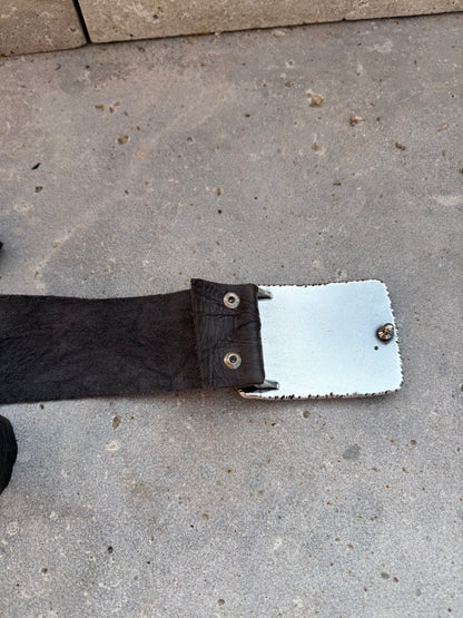 OTHERS. Brown light leather belt. TS