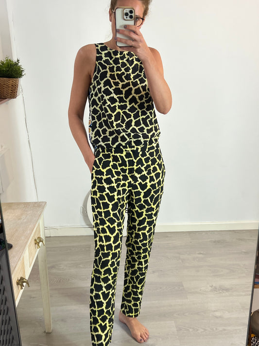 MSGM. Total look pantalón y top estampados. T M/L