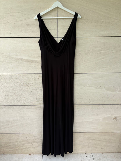 VICTORIA BECKHAM x MANGO. Vestido punto escote drapeado
