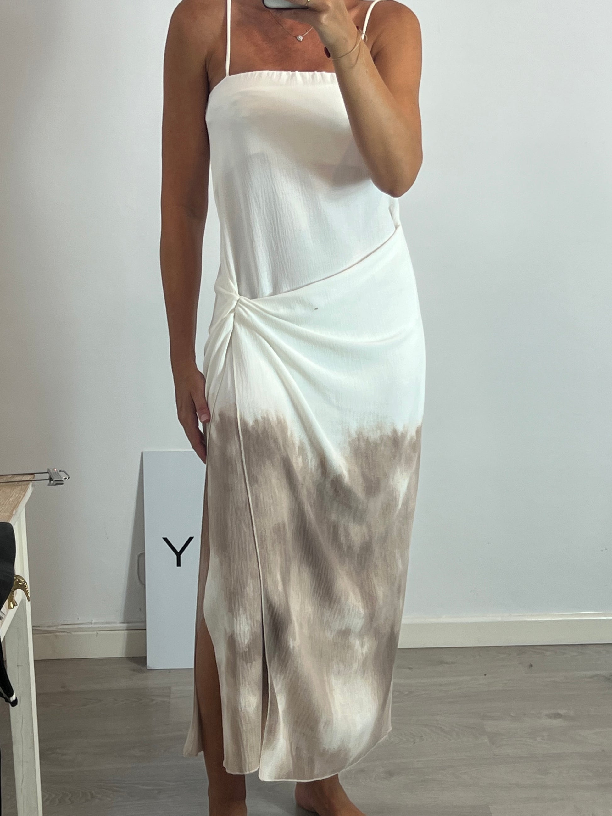 Vestido blanco fluido T S – Hibuy market1