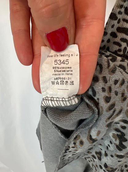 ZÚA. Animal print knit midi skirt. TS