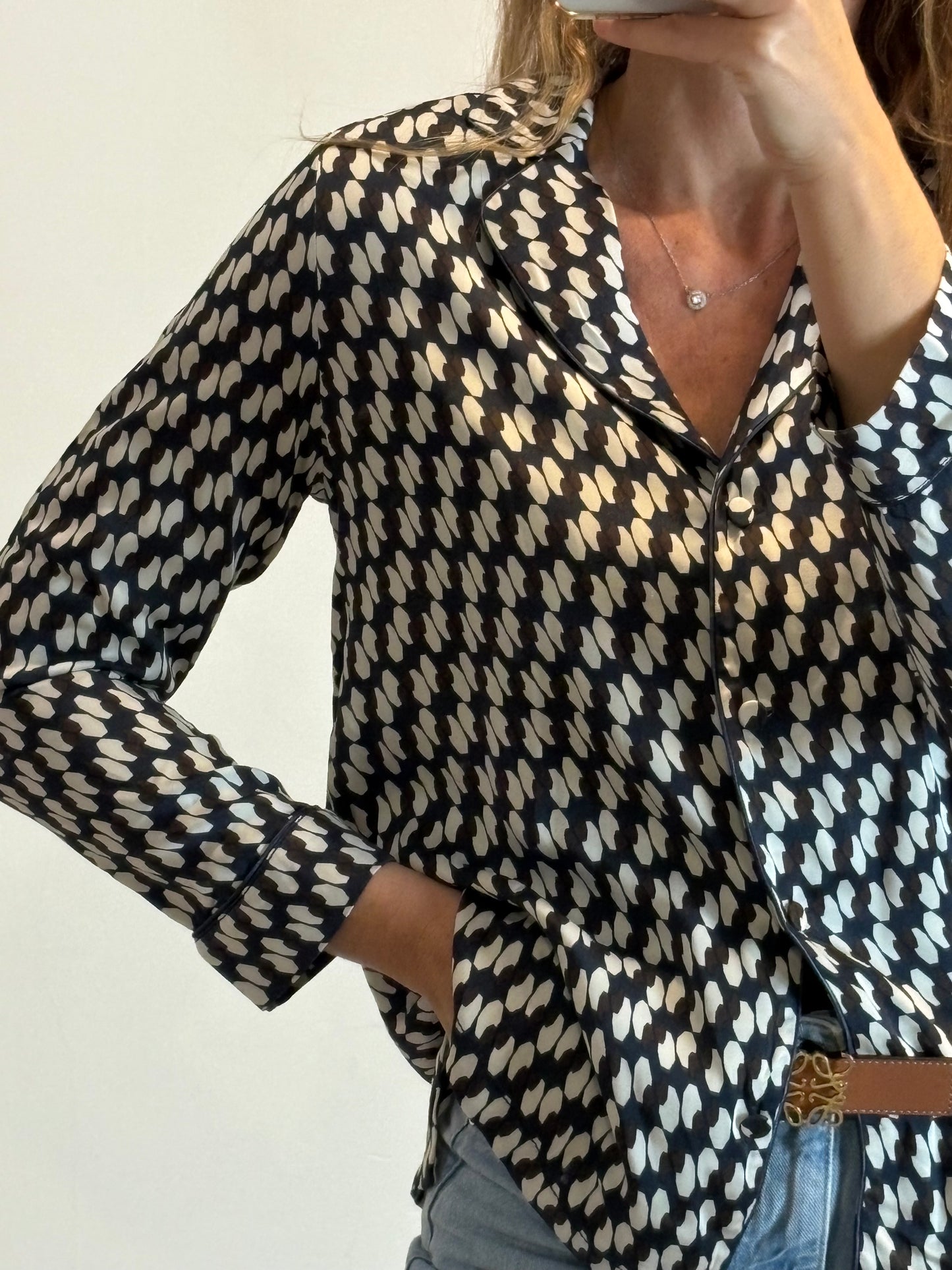 ZARA. Black stretch knit top. TL
