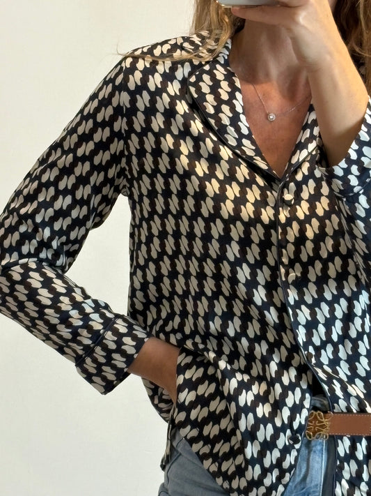 ZARA. Black stretch knit top. TL